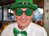 Paul Brearley in the St Patrick's Day spirit, Standown Park, March 2021 ....
